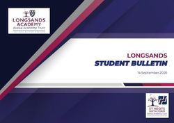 STUDENT BULLETIN LONGSANDS - 14 September 2020