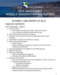CITY MANAGER'S WEEKLY ADMINISTRATIVE REPORT - Rancho Palos ...