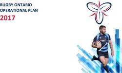 2017 RUGBY ONTARIO OPERATIONAL PLAN