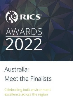 Australia: Meet the Finalists - Celebrating built environment excellence across the region - RICS