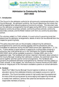 Admission to Community Schools 2021/2022