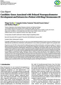Case Report Candidate Genes Associated with Delayed Neuropsychomotor Development and Seizures in a Patient with Ring Chromosome 20