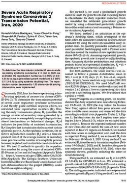 Severe Acute Respiratory Syndrome Coronavirus 2 Transmission Potential, Iran, 2020 - CDC