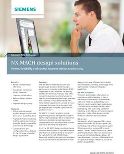 NX MACH design solutions - Power, flexibility and control improve design productivity