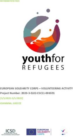 EUROPEAN SOLIDARITY CORPS - VOLUNTEERING ACTIVITY - Project Number: 2020-3-EL02-ESC11-006591 IOANNINA, GREECE
