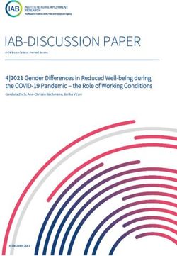 IAB-DISCUSSION PAPER 4|2021 Gender Differences in Reduced Well-being during the COVID-19 Pandemic - the Role of Working Conditions - Doku.iab .