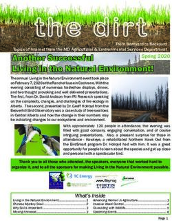 Another Successful Living in the Natural Environment!