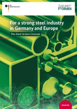 For a strong steel industry in Germany and Europe - The Steel Action Concept - BMWi