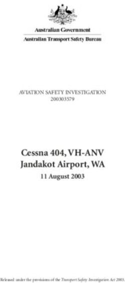 Cessna 404, VH-ANV Jandakot Airport, WA - 11 August 2003 AVIATION SAFETY INVESTIGATION - Bureau of ...