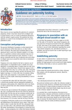 Guidance on paternity testing - Faculty of Forensic & Legal Medicine - The Faculty of Forensic ...