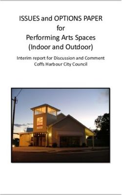 ISSUES and OPTIONS PAPER for Performing Arts Spaces (Indoor and Outdoor) - Interim report for Discussion and Comment Coffs Harbour City Council