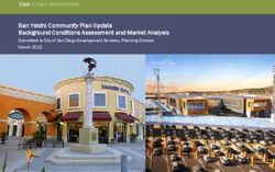San Ysidro Community Plan Update Background Conditions Assessment and Market Analysis - Submitted to City of San Diego Development Services ...