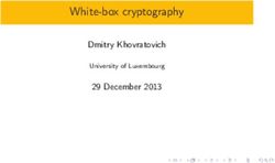White-box cryptography - Dmitry Khovratovich 29 December 2013