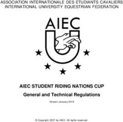 AIEC STUDENT RIDING NATIONS CUP - General and Technical Regulations - ASSOCIATION INTERNATIONALE DES ETUDIANTS CAVALIERS INTERNATIONAL UNIVERSITY ...
