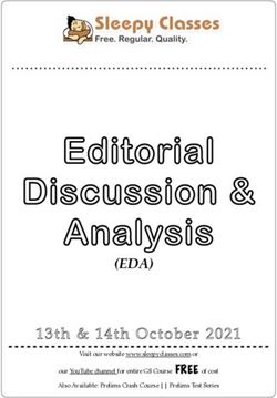Editorial Discussion & Analysis - (EDA) 13th & 14th October 2021