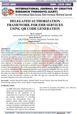DELEGATED AUTHORIZATION FRAMEWORK FOR EHR SERVICES USING QR CODE GENERATION
