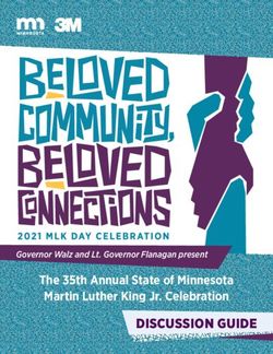 DISCUSSION GUIDE The 35th Annual State of Minnesota Martin Luther King Jr. Celebration - MN.gov