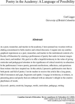 Poetry in the Academy: A Language of Possibility