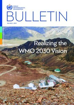 BULLETIN Realizing the WMO 2030 Vision - Vol. 68 (2) 2019