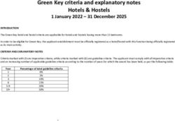 Green Key criteria and explanatory notes Hotels & Hostels