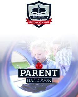 PARENT HANDBOOK 2021 - Mueller Connect