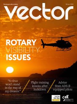 ROTARY VISIBILITY "A virus Flight training lessons after lockdown - Caa