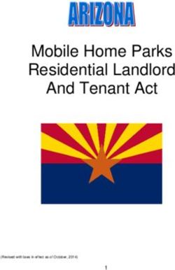 Mobile Home Parks Residential Landlord And Tenant Act