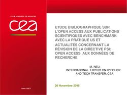 ETUDE BIBLIOGRAPHIQUE SUR L'OPEN ACCESS AUX PUBLICATIONS SCIENTIFIQUES AVEC BENCHMARK AVEC LA PRATIQUE US ET ACTUALITÉS CONCERNANT LA RÉVISION DE ...