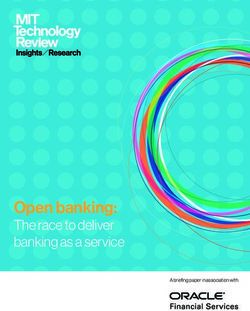Open banking: The race to deliver banking as a service - A briefing paper in association with - Oracle