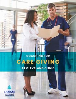 CARE GIVING COACHING FOR AT CLEVELAND CLINIC - International Coaching Federation