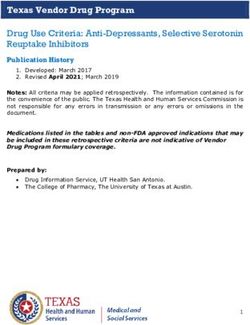 Texas Vendor Drug Program - Drug Use Criteria: Anti-Depressants, Selective Serotonin Reuptake Inhibitors - Texas Health and Human Services