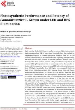Photosynthetic Performance and Potency of Cannabis sativa L. Grown under LED and HPS Illumination