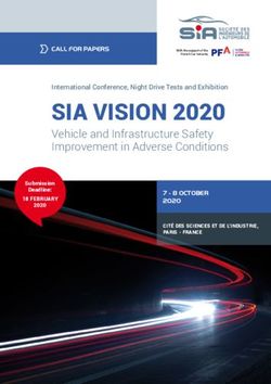 SIa VISION 2020 Vehicle and Infrastructure Safety Improvement in Adverse Conditions - SIA - Société des Ingénieurs de ...