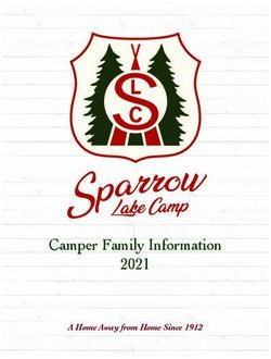 C - Camper Family Information 2021 A Home Away from Home Since 1912 - Sparrow Lake Camp