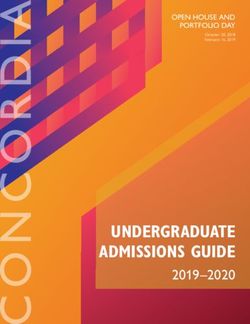 UNDERGRADUATE ADMISSIONS GUIDE 2019-2020 - Concordia University