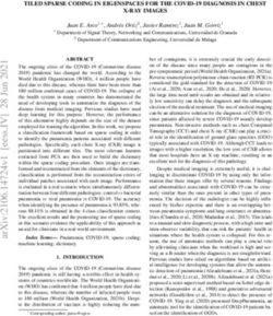 TILED SPARSE CODING IN EIGENSPACES FOR THE COVID-19 DIAGNOSIS IN CHEST X-RAY IMAGES