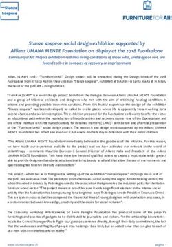 Stanze sospese: social design exhibition supported by Allianz UMANA MENTE Foundation on display at the 2018 Fuorisalone