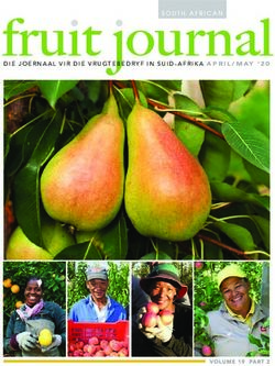 DIE JOERNAAL VIR DIE VRUGTEBEDRYF IN SUID-AFRIKA APRIL/MAY '20