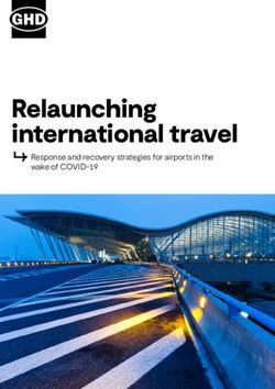 Relaunching international travel - Response and recovery strategies for airports in the wake of COVID-19 - GHD