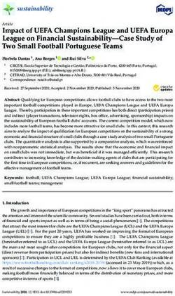 Impact of UEFA Champions League and UEFA Europa League on Financial Sustainability-Case Study of Two Small Football Portuguese Teams - MDPI