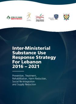 Inter-Ministerial Substance Use Response Strategy For Lebanon 2016 2021 - Prevention, Treatment, Rehabilitation, Harm Reduction, Social ...