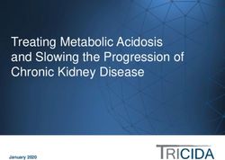 Treating Metabolic Acidosis and Slowing the Progression of Chronic Kidney Disease - January 2020 - Tricida