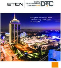 DIGITAL TRANSFORMATION CONGRESS 2018 Gallagher Convention Centre, Johannesburg, South Africa 26 July 2018