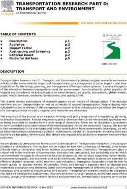 TRANSPORTATION RESEARCH PART D: TRANSPORT AND ENVIRONMENT - Elsevier