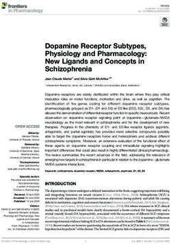 Dopamine Receptor Subtypes, Physiology and Pharmacology: New Ligands and Concepts in Schizophrenia - Frontiers
