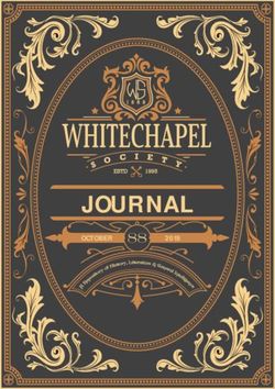 JOURNAL 88 OCTOBER - Whitechapel Society