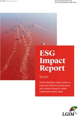 ESG Impact Report Q1 2021 - Active ownership means using our scale and influence to bring about real, positive change to create sustainable ...