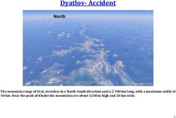 Dyatlov-Accident North - The mountain range of Ural, stretches in a North-South direction and is 2 500 km long, with a maximum width of 50 km ...