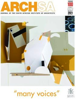 "many voices" 100 2021 - South African Institute of Architects