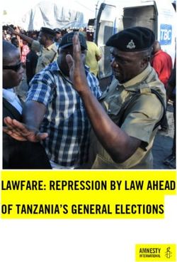 LAWFARE: REPRESSION BY LAW AHEAD OF TANZANIA'S GENERAL ELECTIONS - Amnesty International